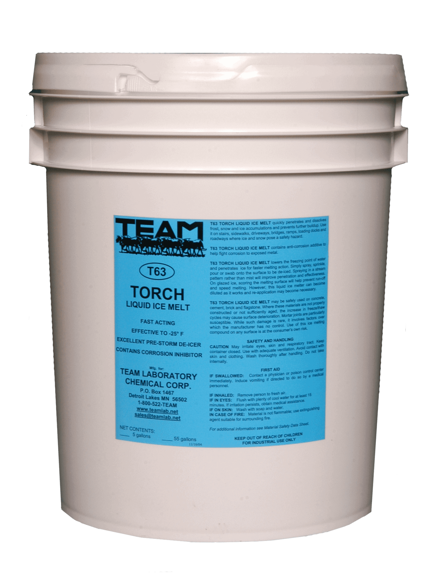 T63P Torch Liquid Ice Melt Pail